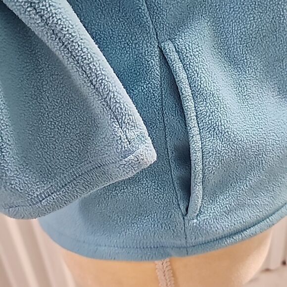 Express Baby Blue Zippered Sweater Size Large - Picture 7 of 8